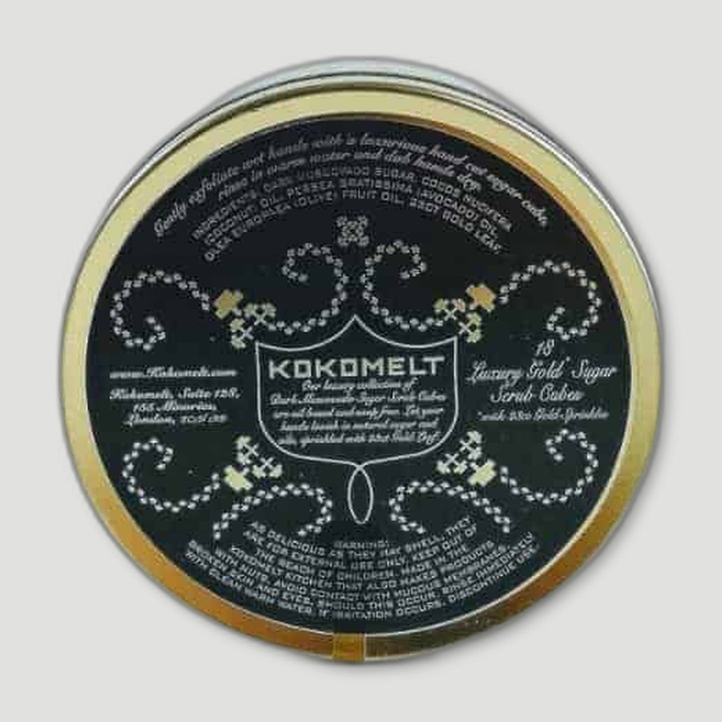 Luxury Gold Sugar Scrub Cubes from Kokomelt - British Made Post Gym Skincare