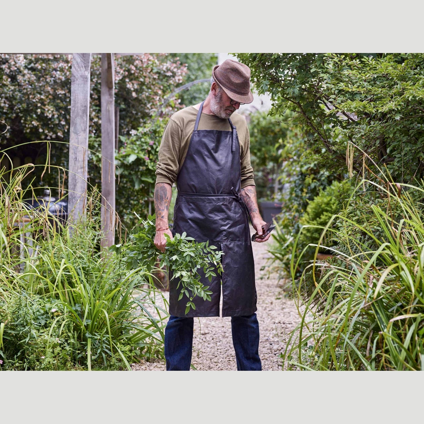 Midnight Split Apron