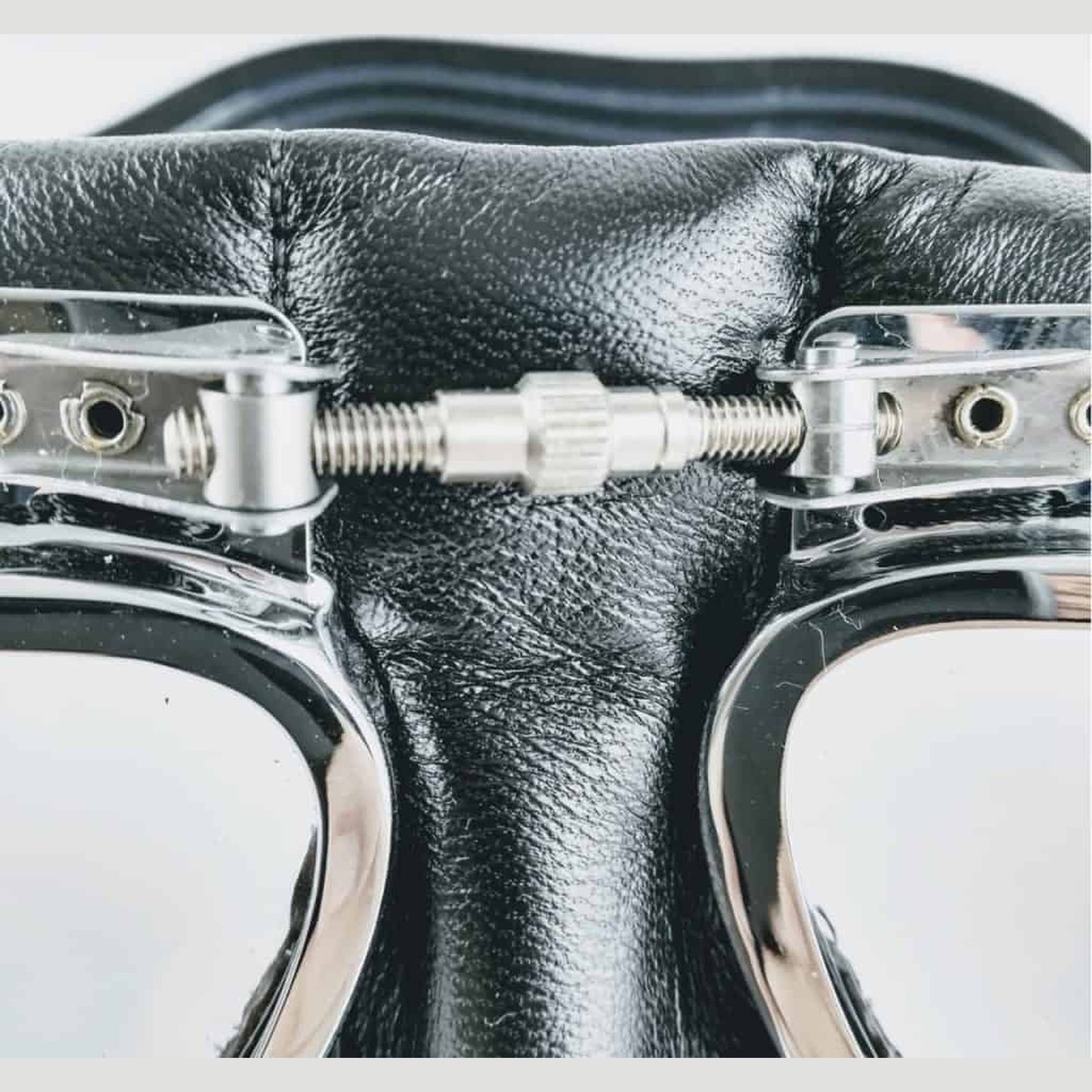 MK49 Classic Motor & Aviator Goggles - Chrome and Black