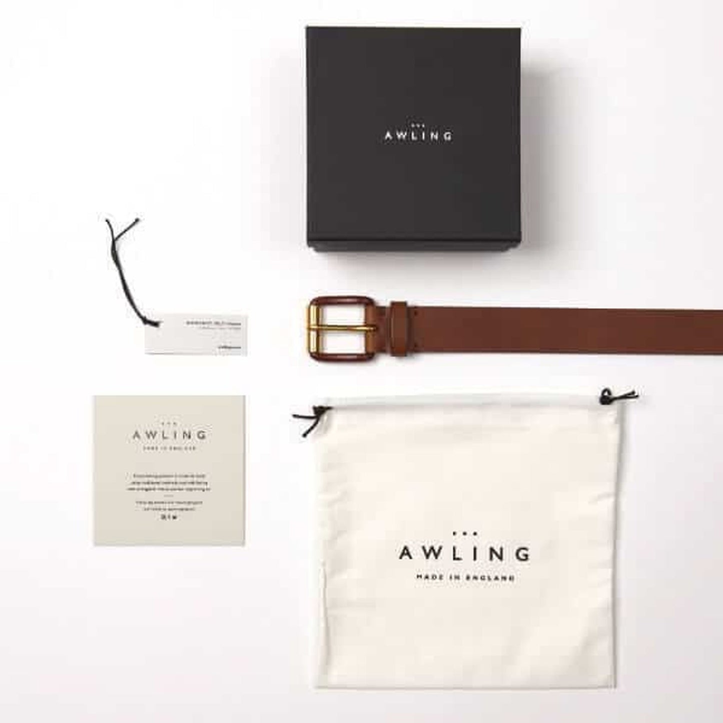 Modernist Belt - Exposed Saddle Brown/Brass