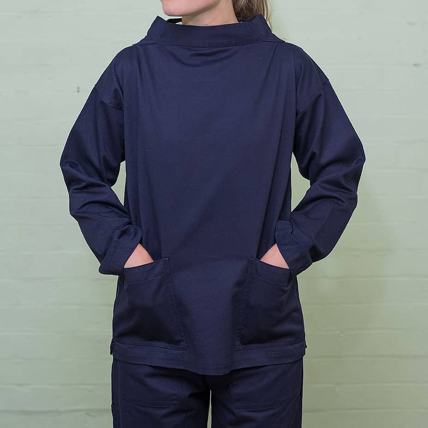 Navy Classic Smock