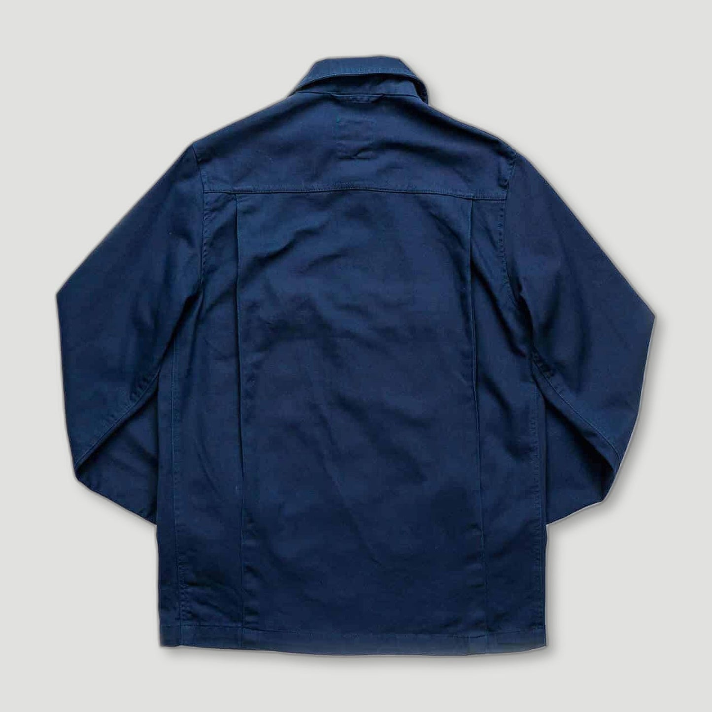 Back view of Navy Drivers Jacket from Yarmouth Oilskins - British Made Workwear Clothing