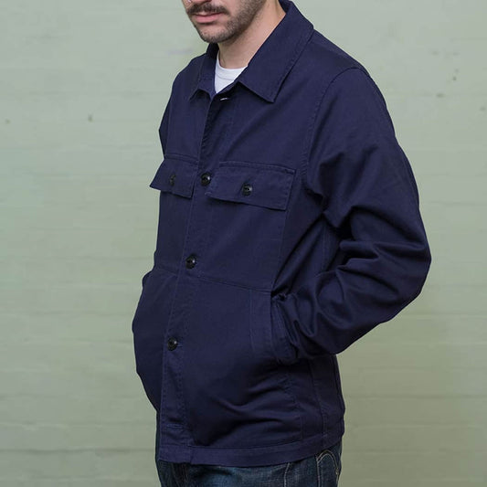 Navy Drivers Jacket