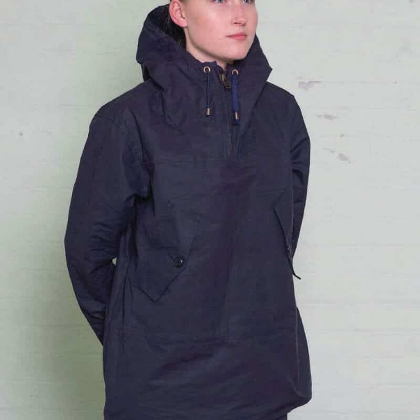 Navy Hooded Smock