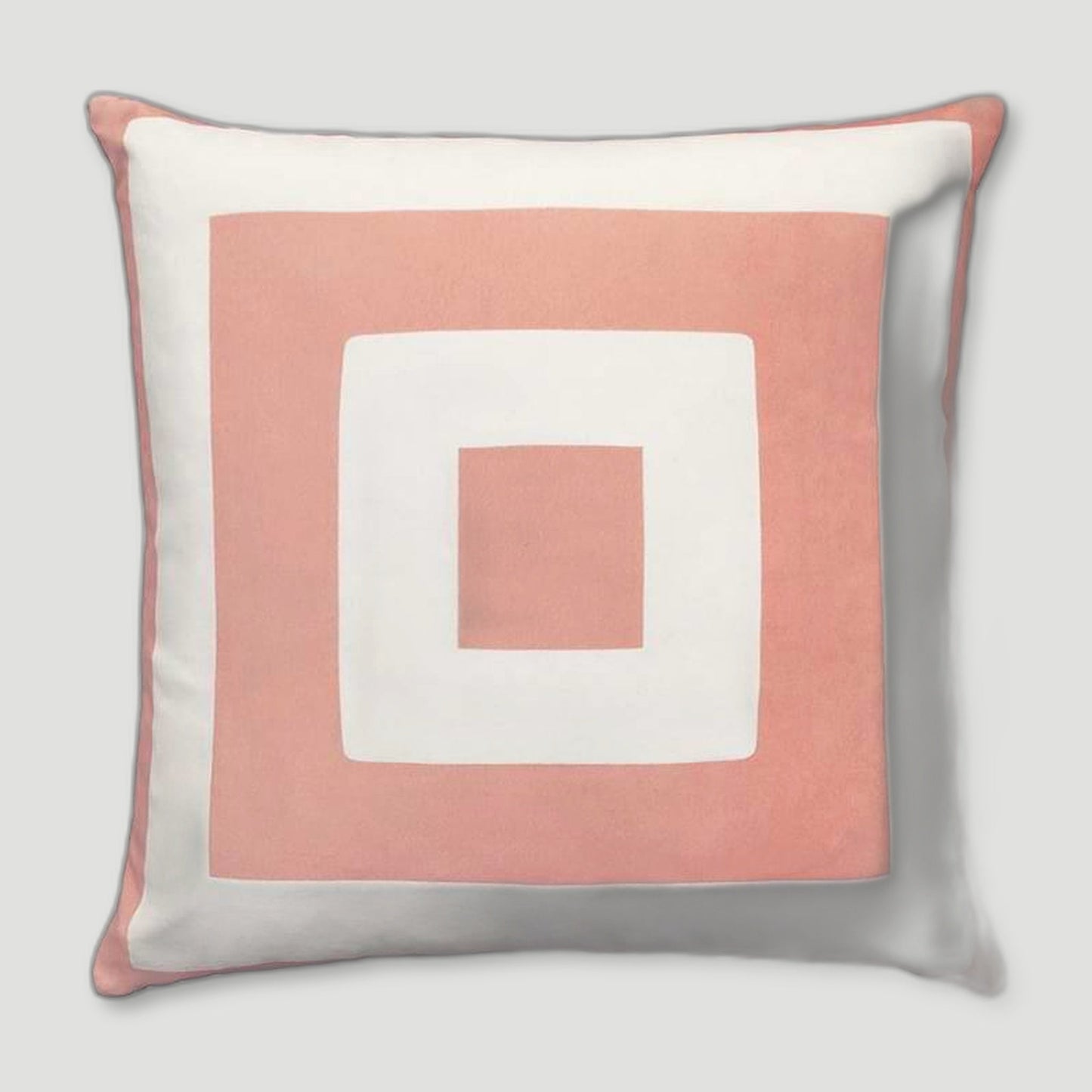 Front view of NOLA LINEN CUSHION - PINK from One Nine Eight Five - British Made Homeware