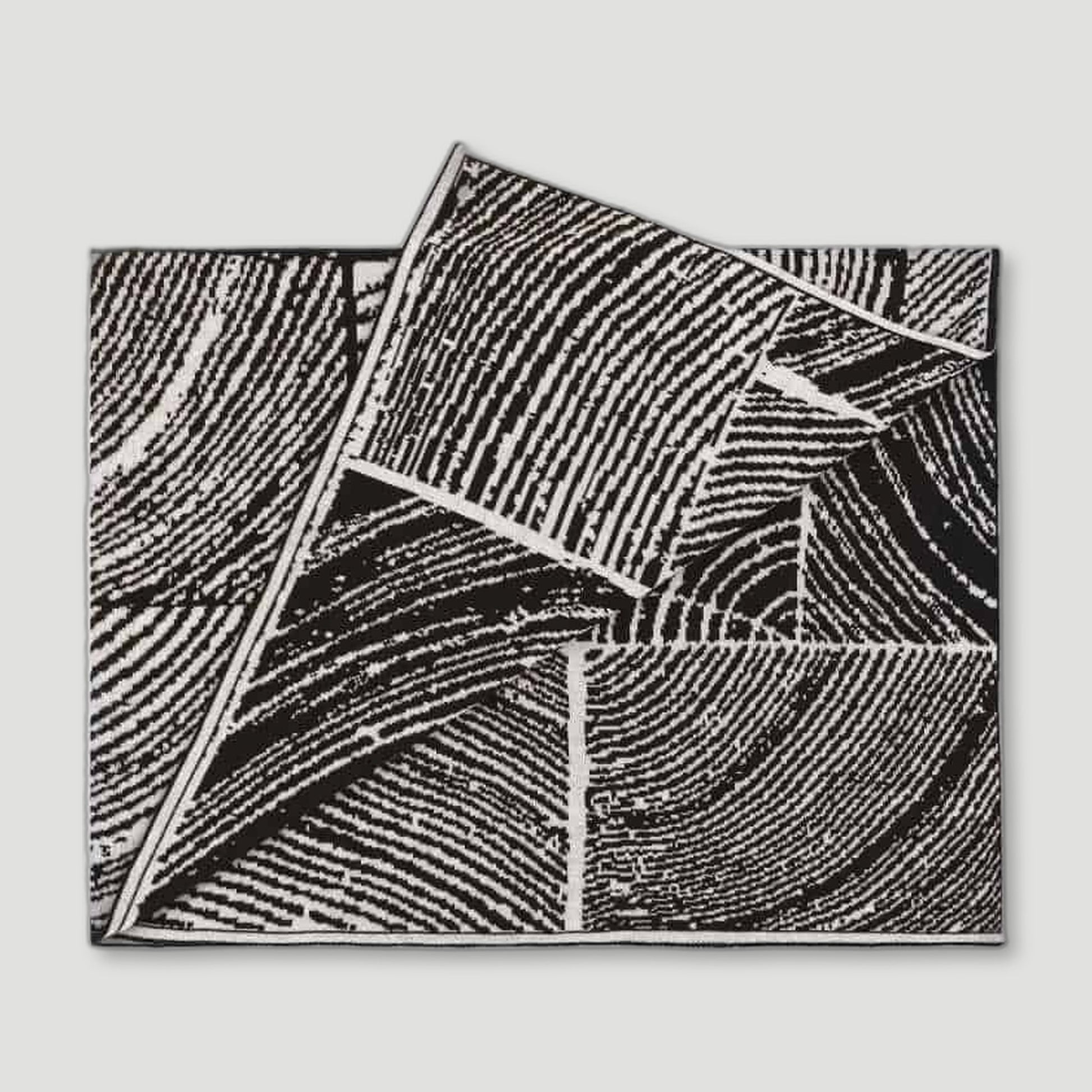 Off-White Wood Block Throw from Ambar Living - British Made Homeware