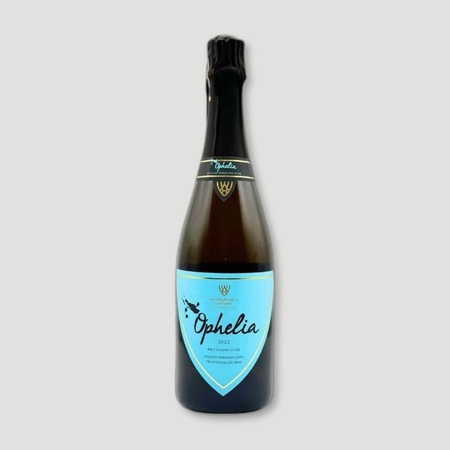 Ophelia Classic Cuvee 2022 English Sparkling Wine from Welcombe Hills Vineyard - British Made Sparkling Wine