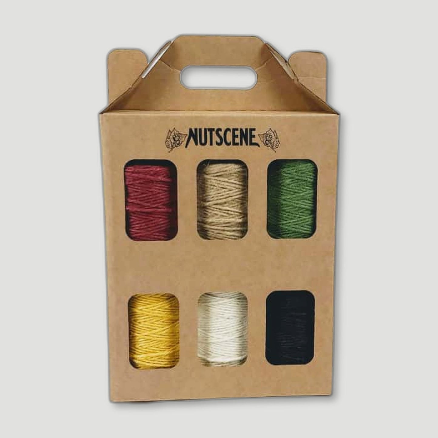 Pack of 6 Jute Spools from Nutscene - British Made Garden Twine