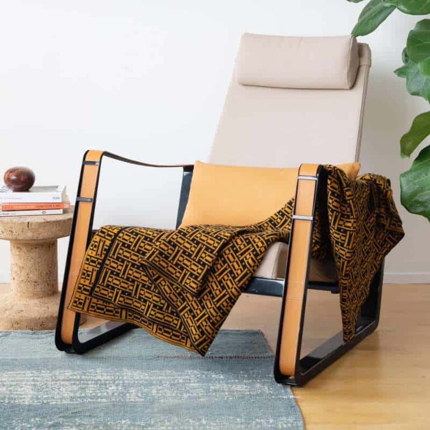 Parquet Throw Saffron