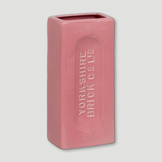 Pink Yorkshire Brick Vase from Stolen Form - British Made Vases & Homeware