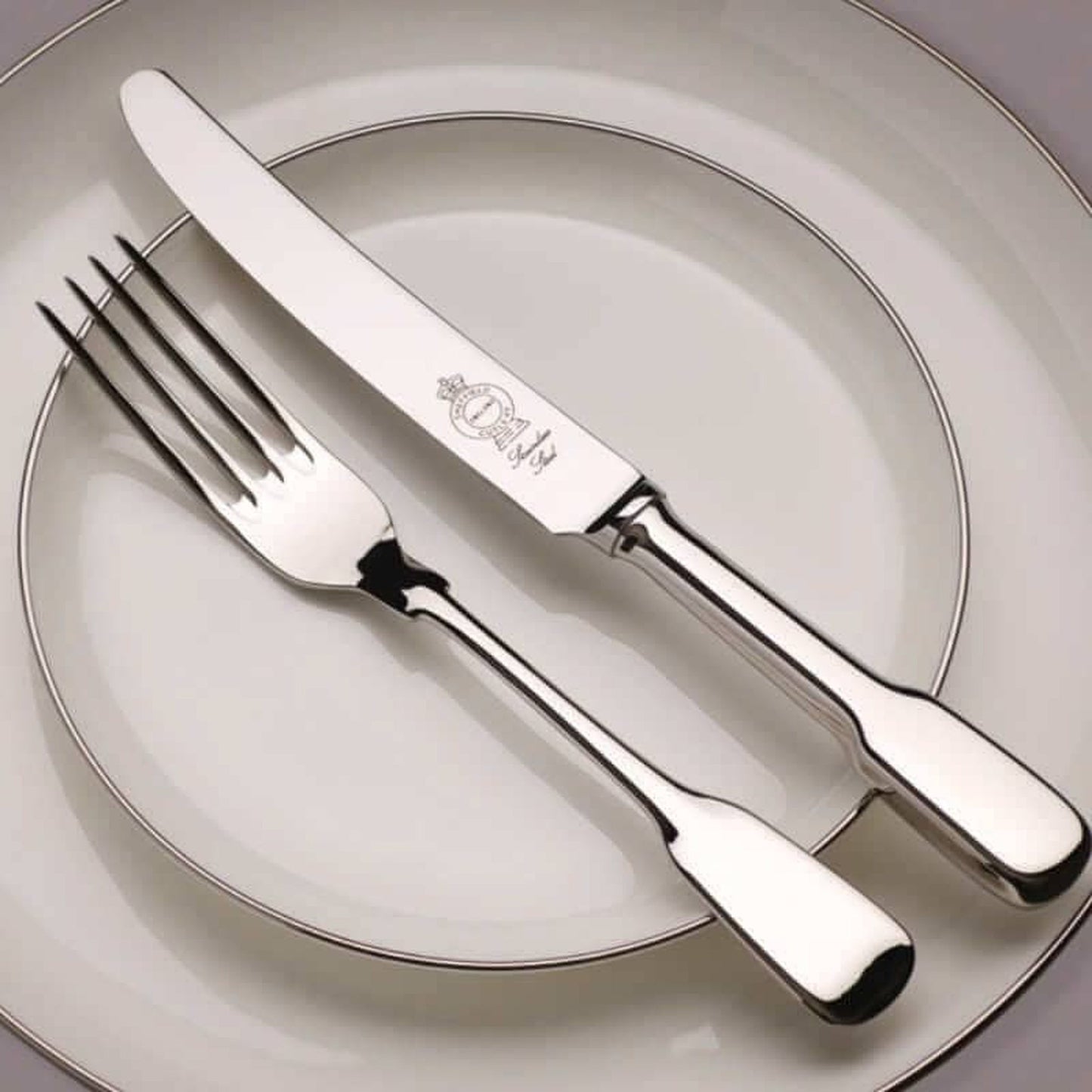 Plain Fiddle Silver Plated Flatware