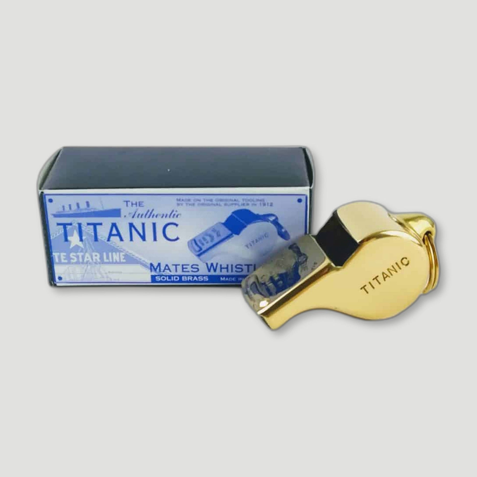 Polished Brass Titanic Whistle from ACME Whistles - British Made Whistles