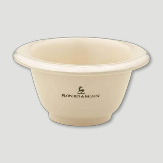 PORCELAIN SHAVING BOWL FAUX IVORY from Plowden & Fallow - British Made Perfumes & Fragrances