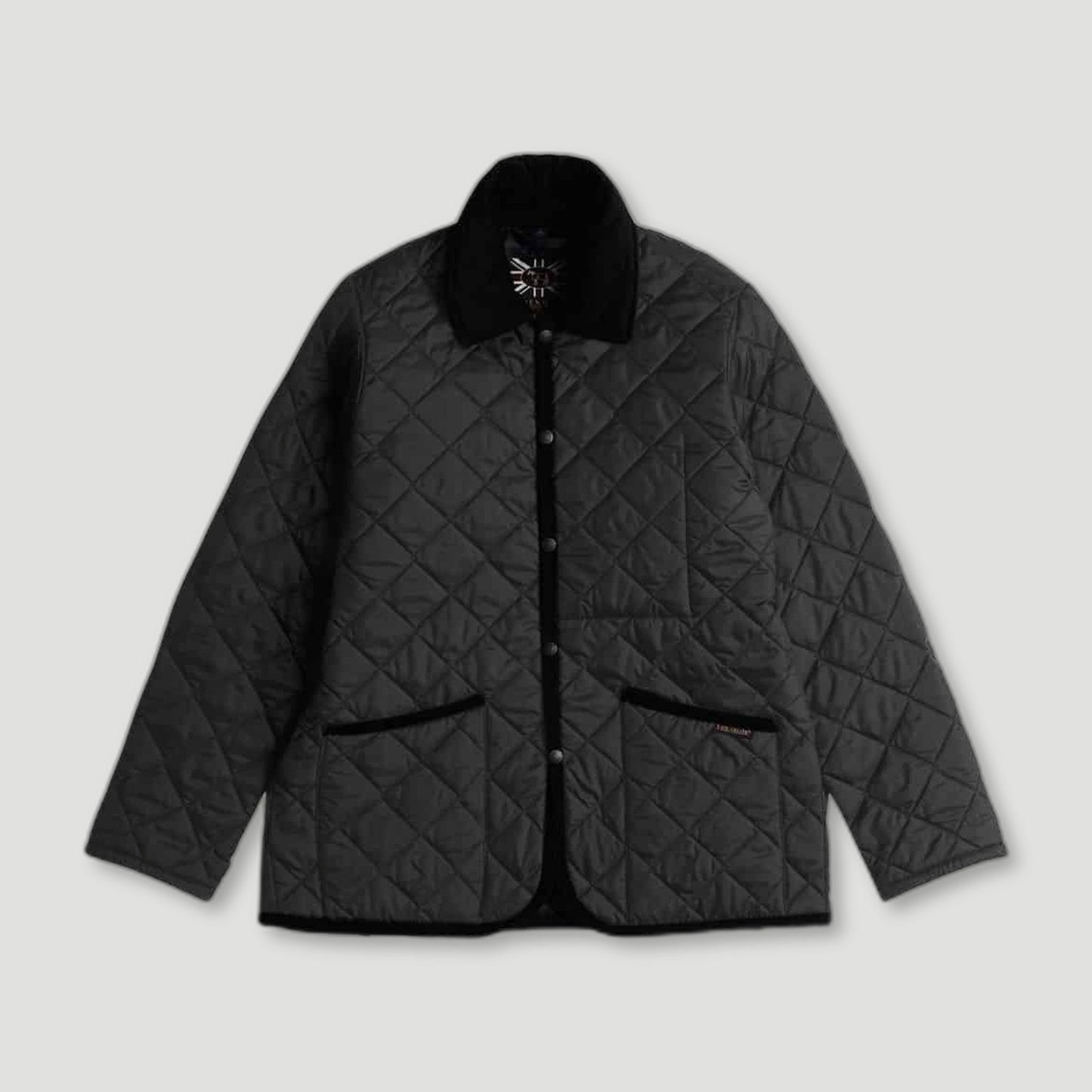 RAYDON BLACK QUILTED JACKED