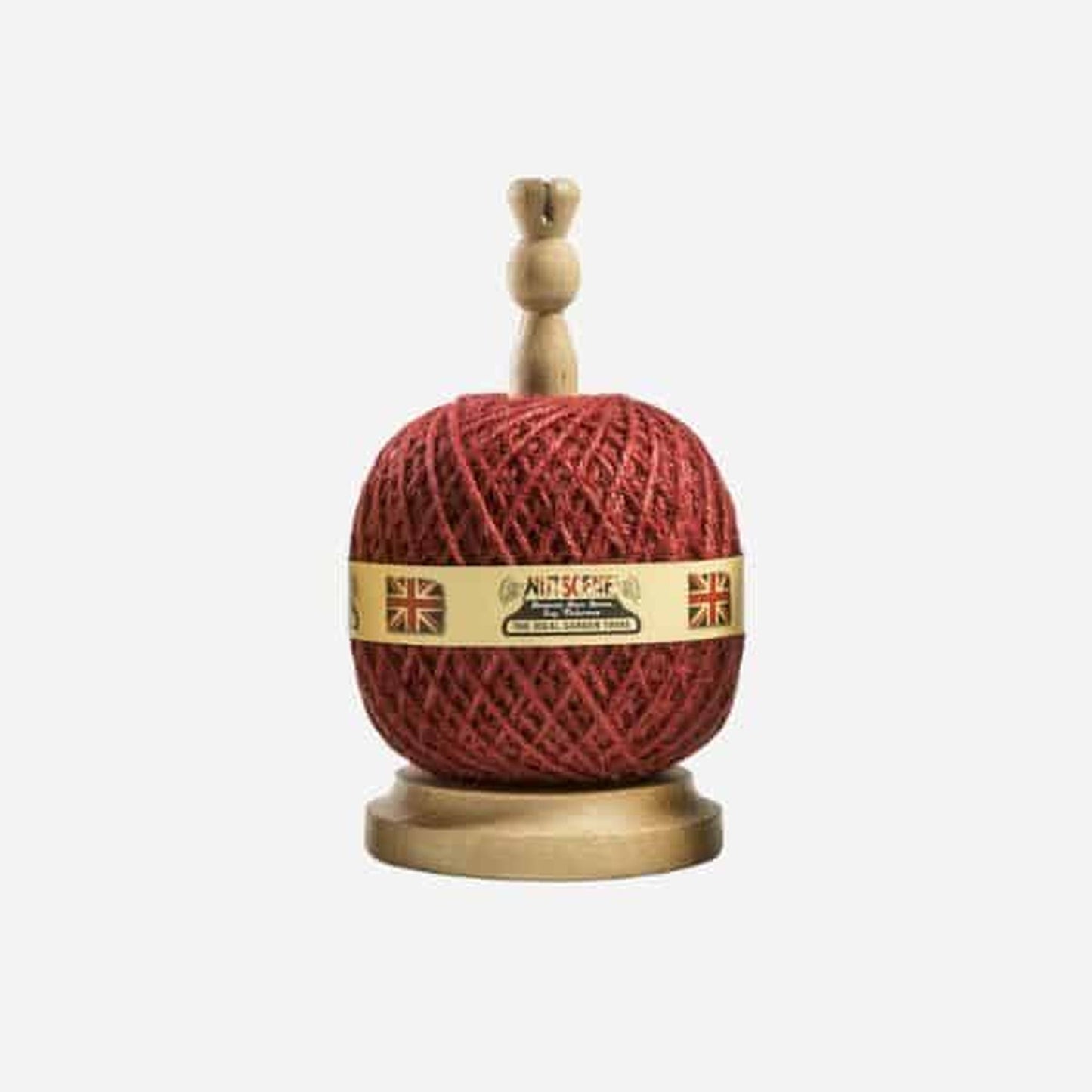 Red Twine Ball, Holder Dispenser with Cutter blade
