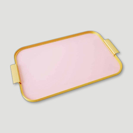 Rose Pink S18 Tray from Kaymet - British Made Serving Trays