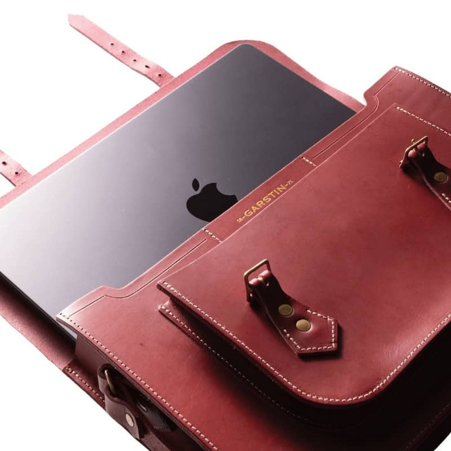 Leather Satchel - Rouge Red