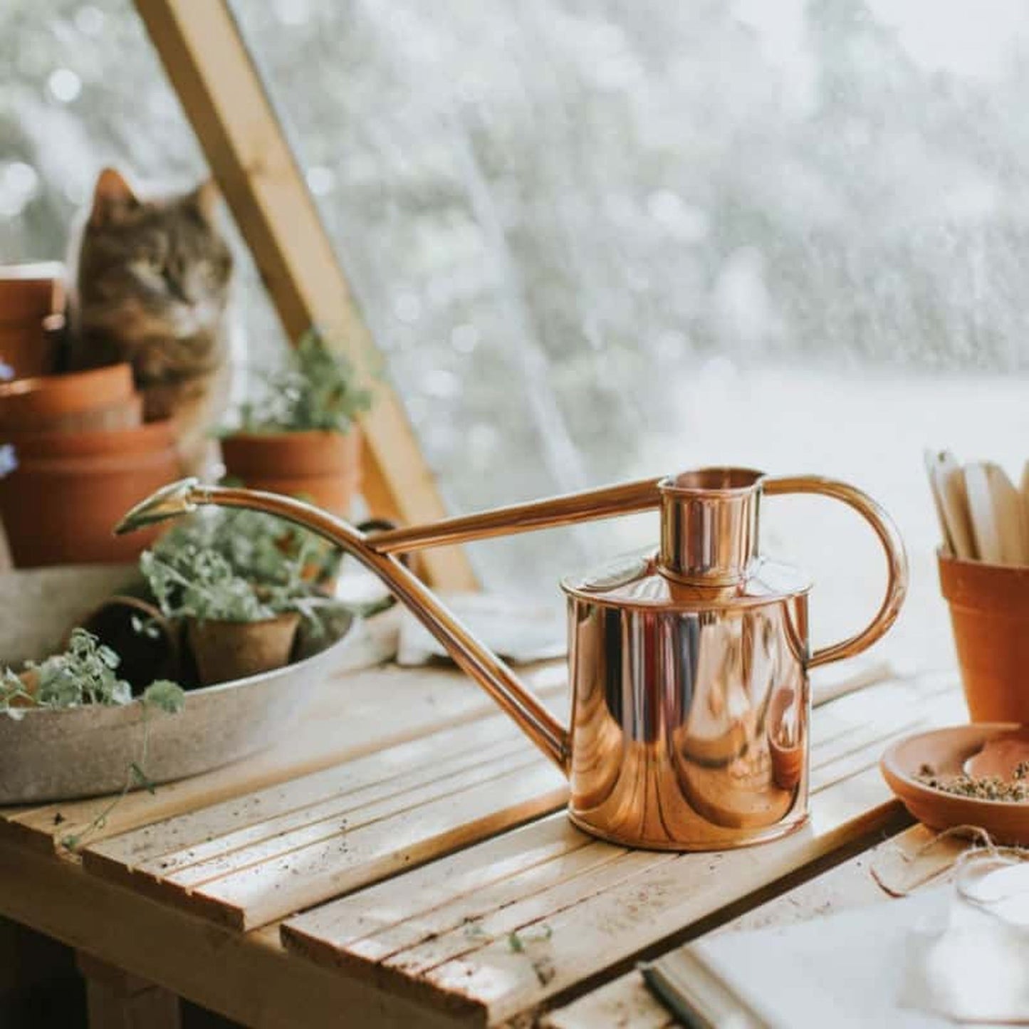 Rowley Ripple - Two Pint Copper Watering Can