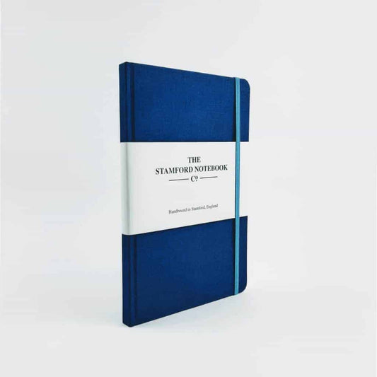 Royal Blue Woven Cloth Notebook