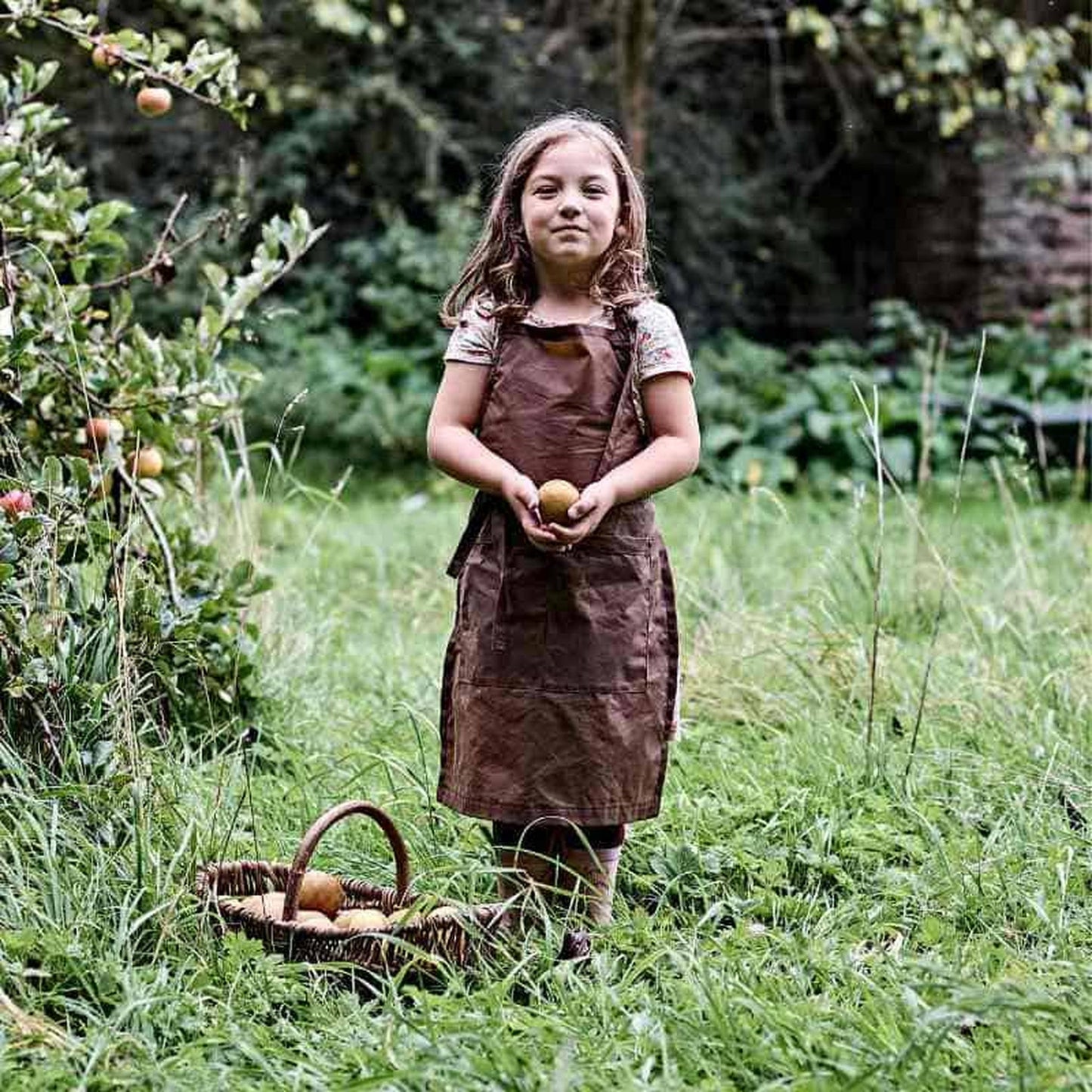 Rustic Waxed Cotton Children's Apron