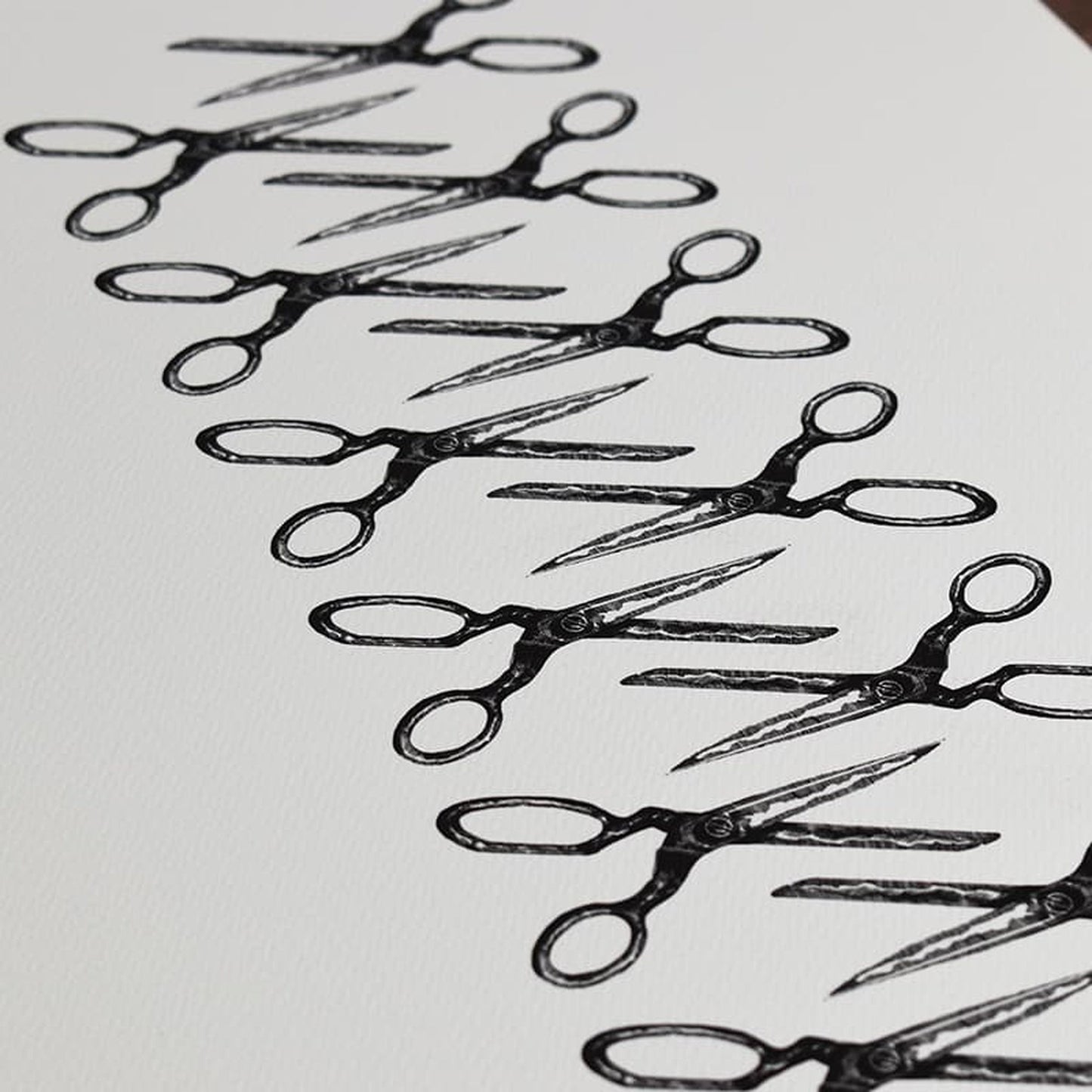 Scissor Pattern Limited Edition Print 12" x 16"