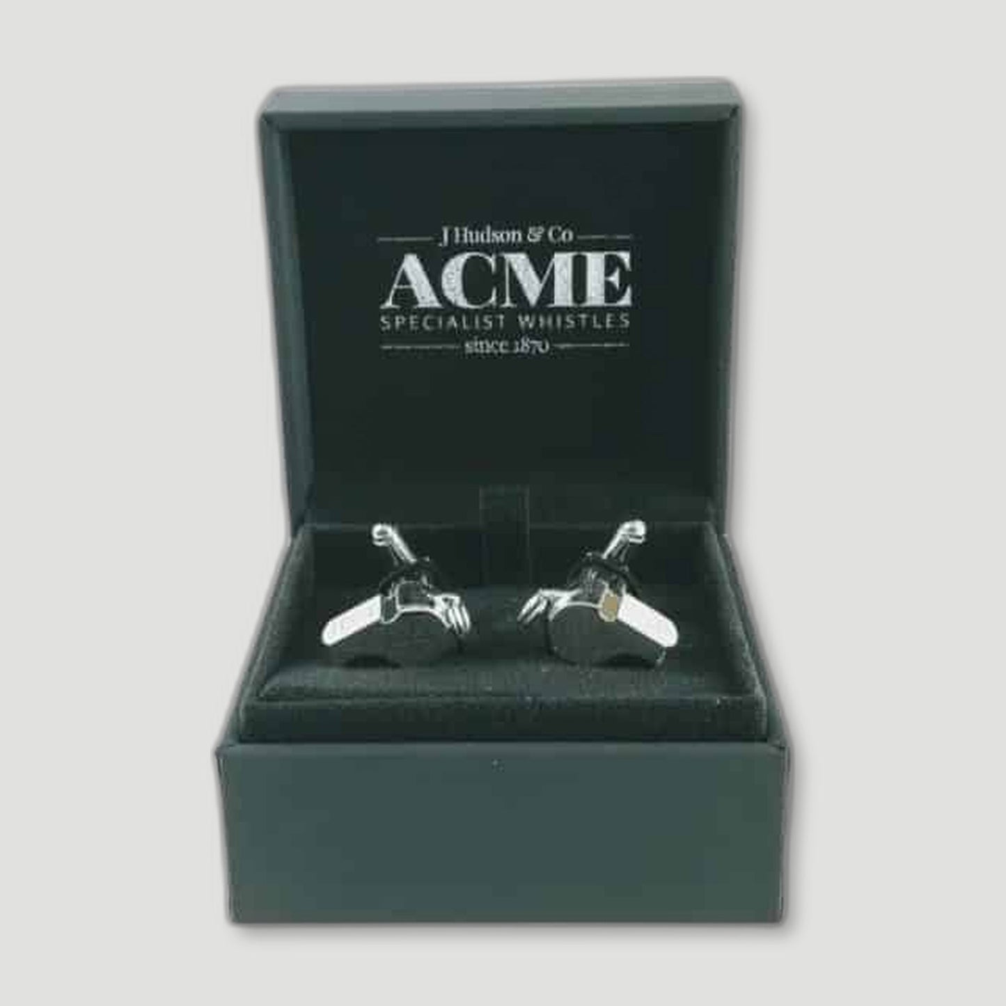 Sterling Silver Whistle Cufflinks from ACME Whistles - British Made Whistles