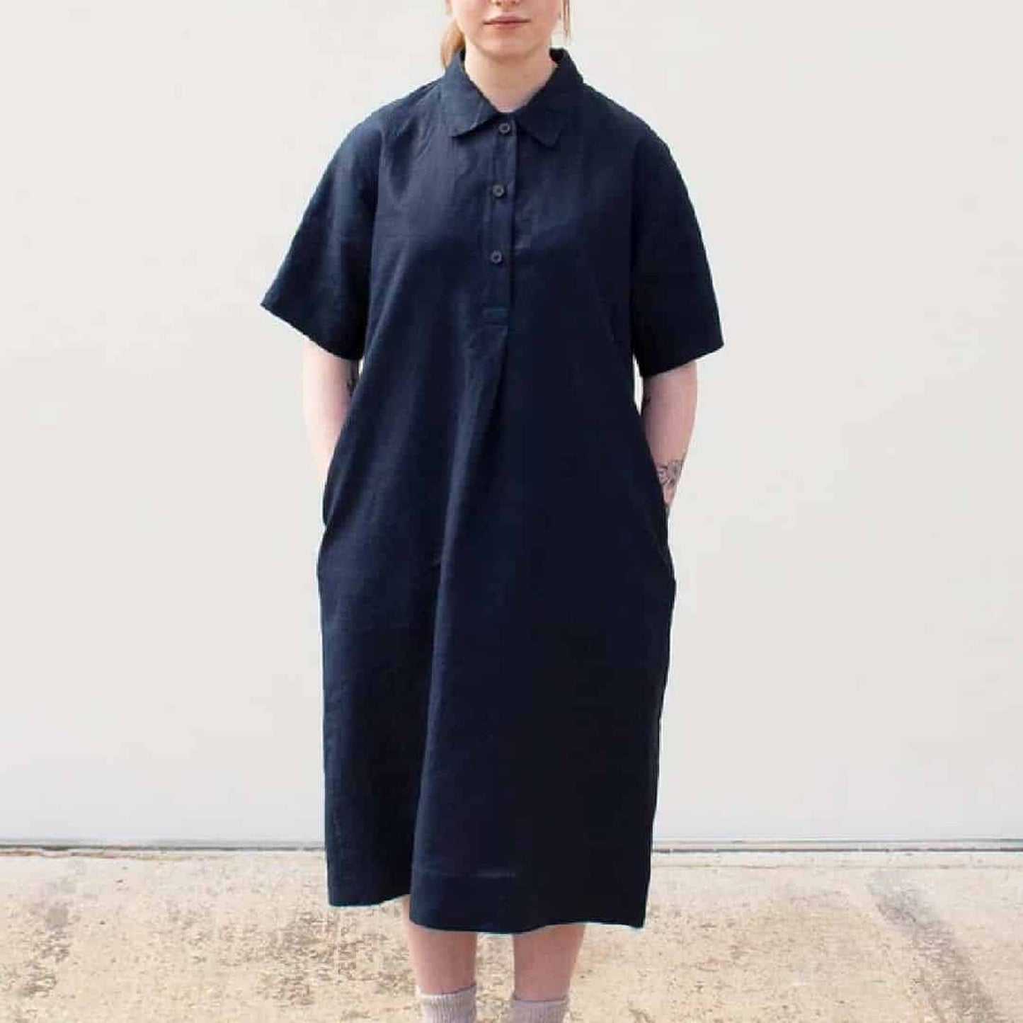 Studio Dress in Navy