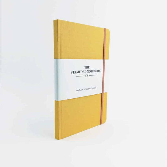 Sunshine Yellow Woven Cloth Notebook