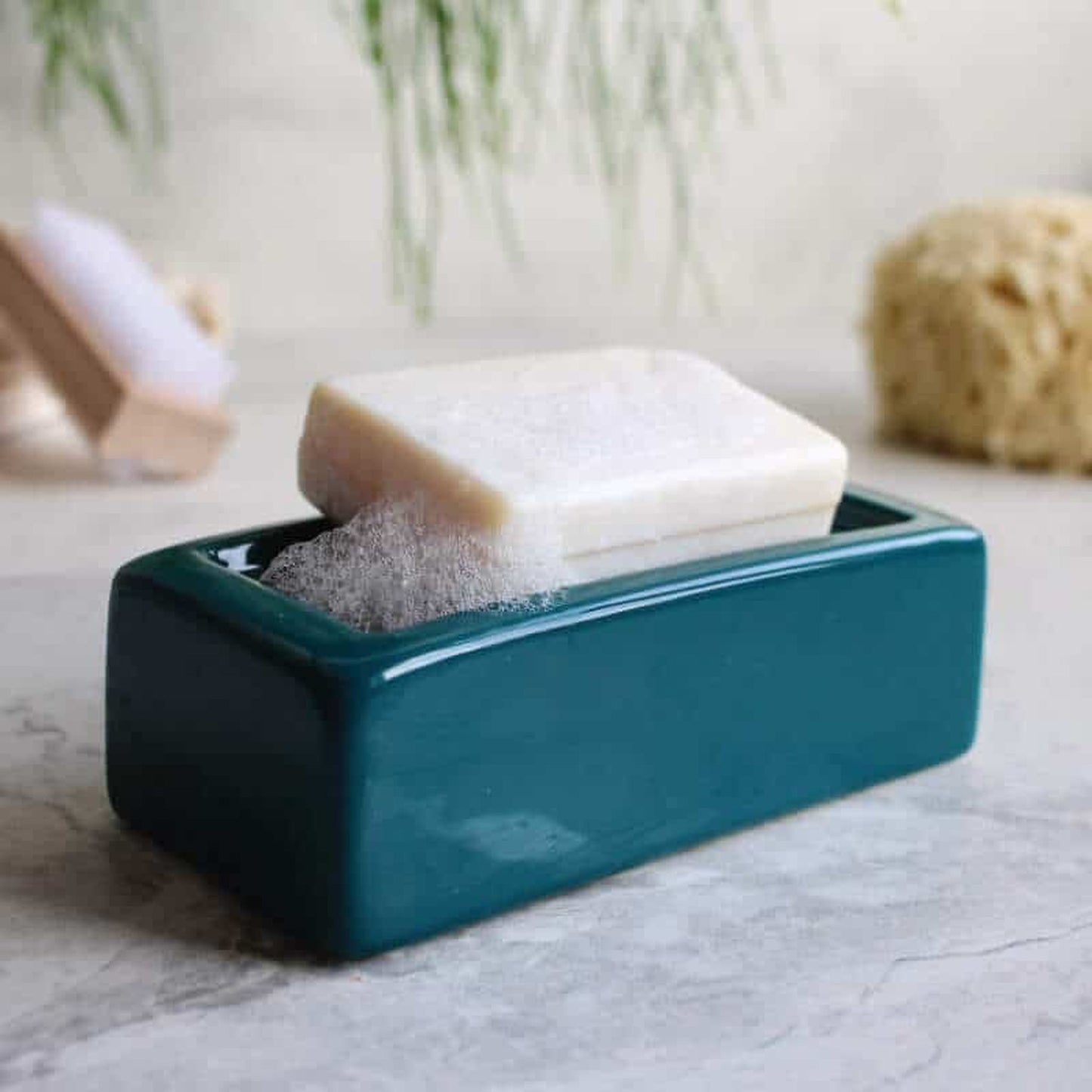 Teal London Brick Dish