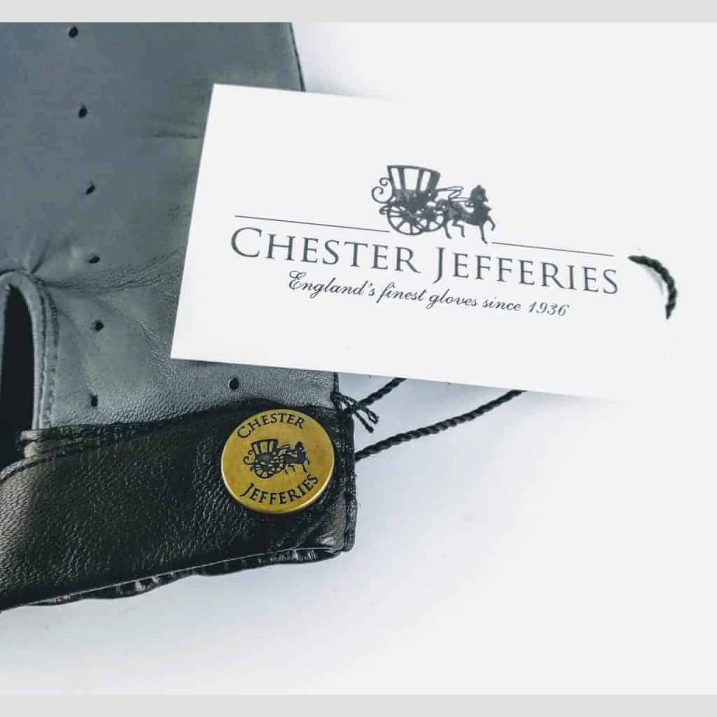 The Morgan Driving Gloves | Frigate Grey and Black Leather