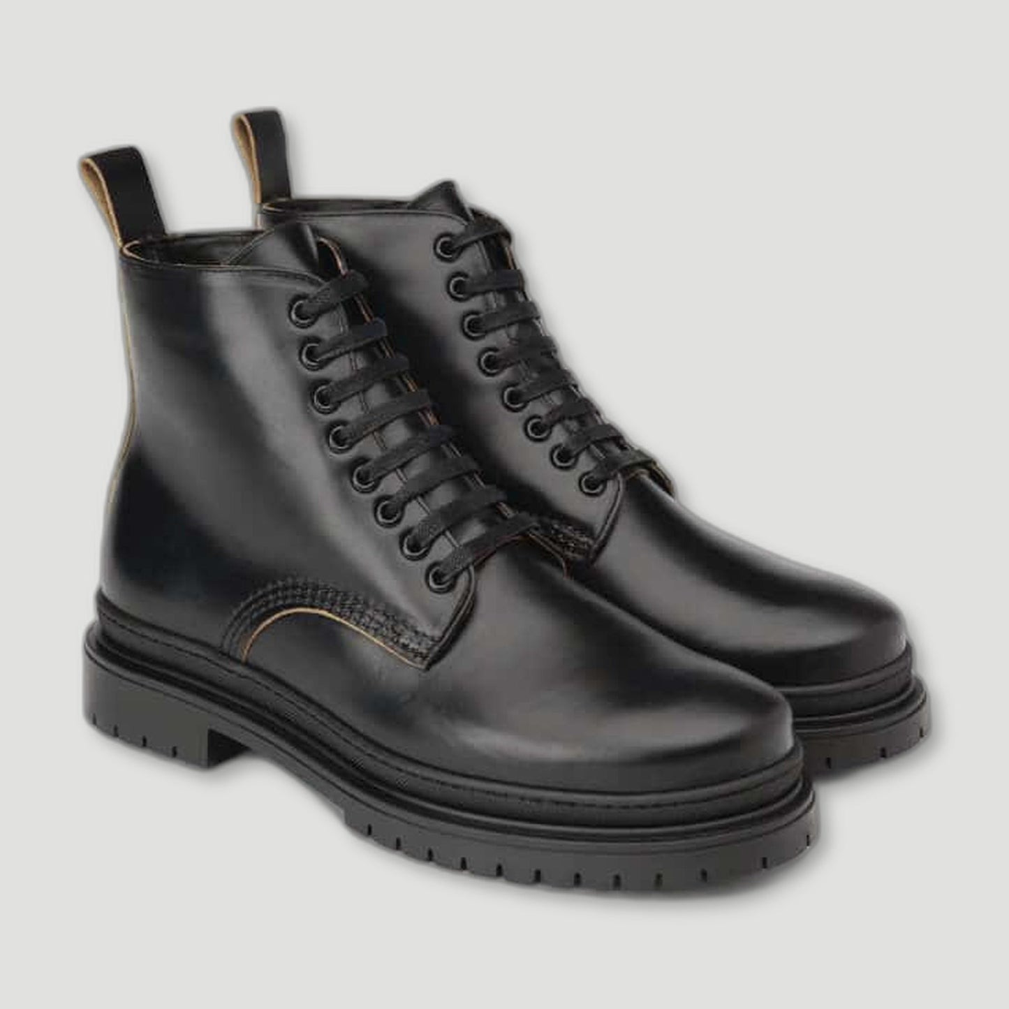 The Sharman Men's Boots - Horween Black from Goral - British Made Trainers