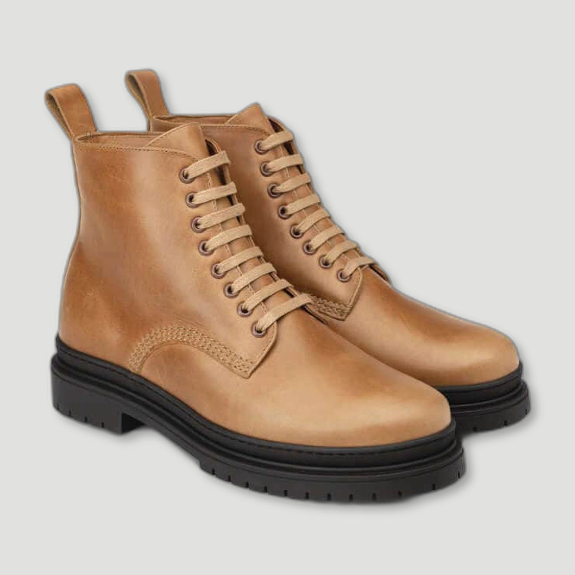 The Sharman Men's Boots - Natural Tan from Goral - British Made Trainers