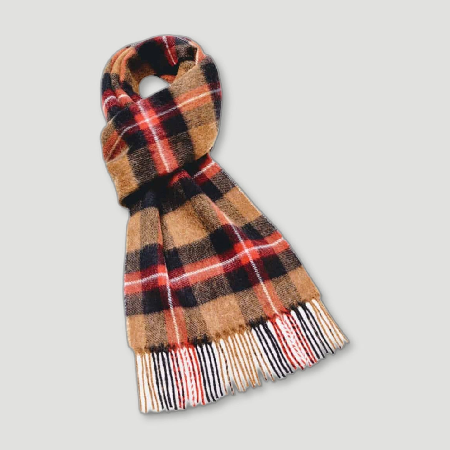 Thorney Camel Scarf from Bronte by Moon - British Made Wool Throws