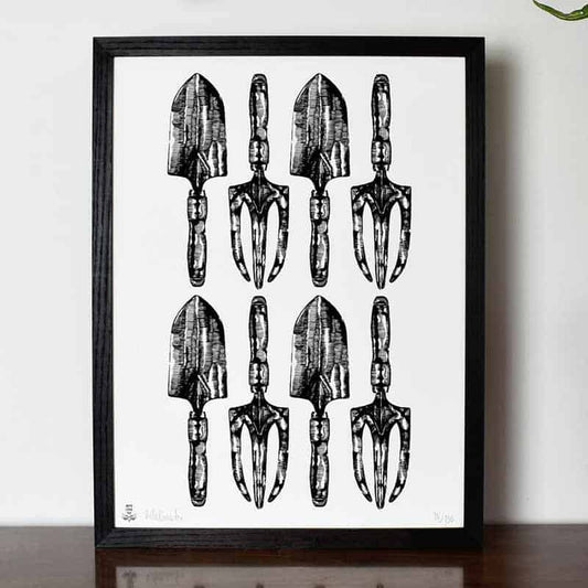 Trowel and Fork Limited Edition Print 12" X 16"