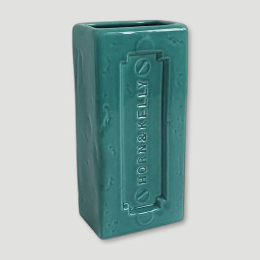 Turquoise Liverpool Brick Vase