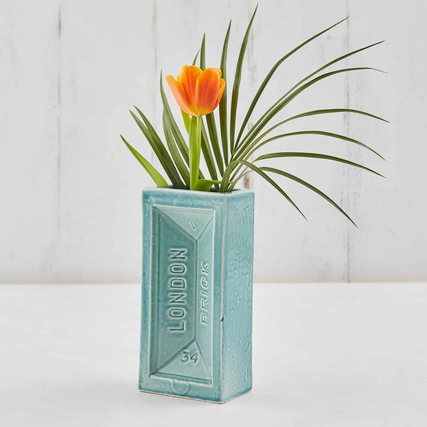 Turquoise London Brick Vase
