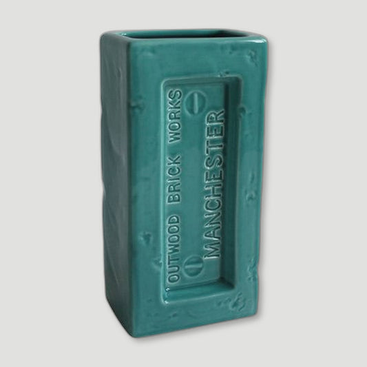 Turquoise Manchester Brick Vase
