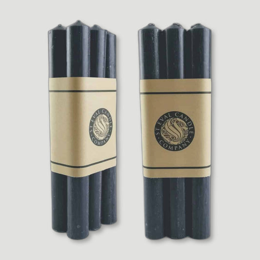 Two Packs Charcoal Dinner Candles from St Eval Candles - British Made Candles