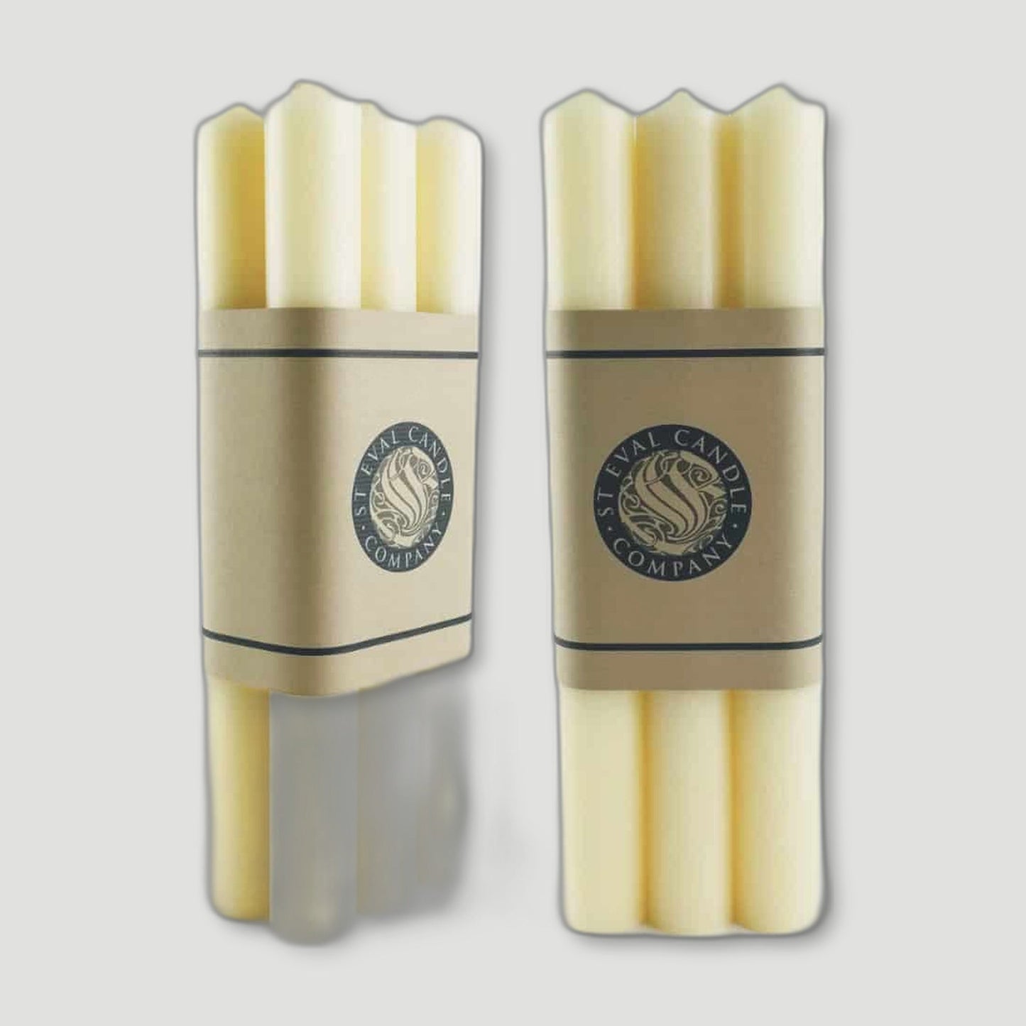 Two Packs Ivory Dinner Candles from St Eval Candles - British Made Candles