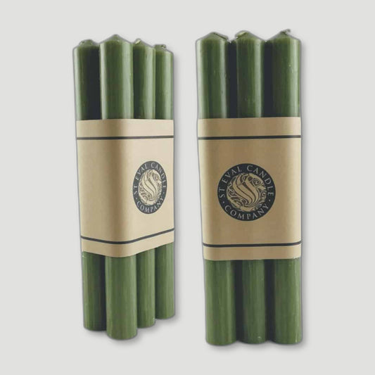 Two Packs Olive Dinner Candles from St Eval Candles - British Made Candles