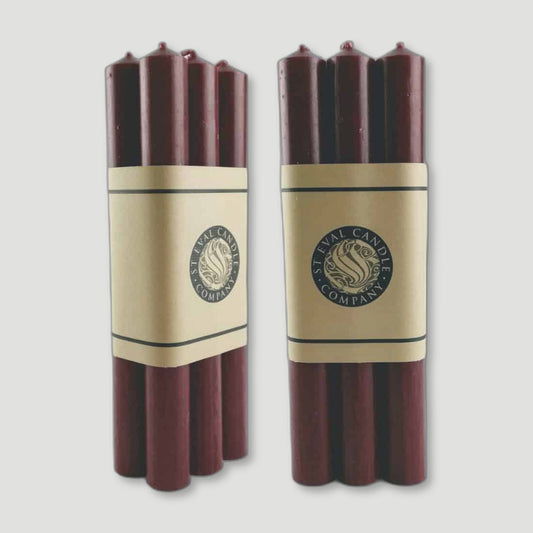 Two Packs Red Dinner Candles from St Eval Candles - British Made Candles