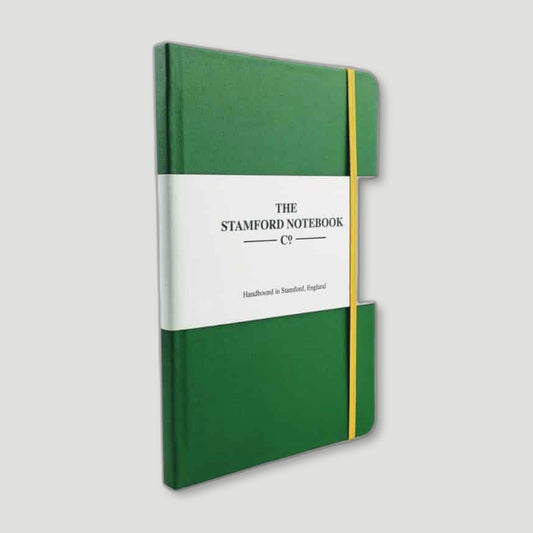 Vibrant Buckram Emerald Notebook from The Stamford Notebook Co - British Made Stationery
