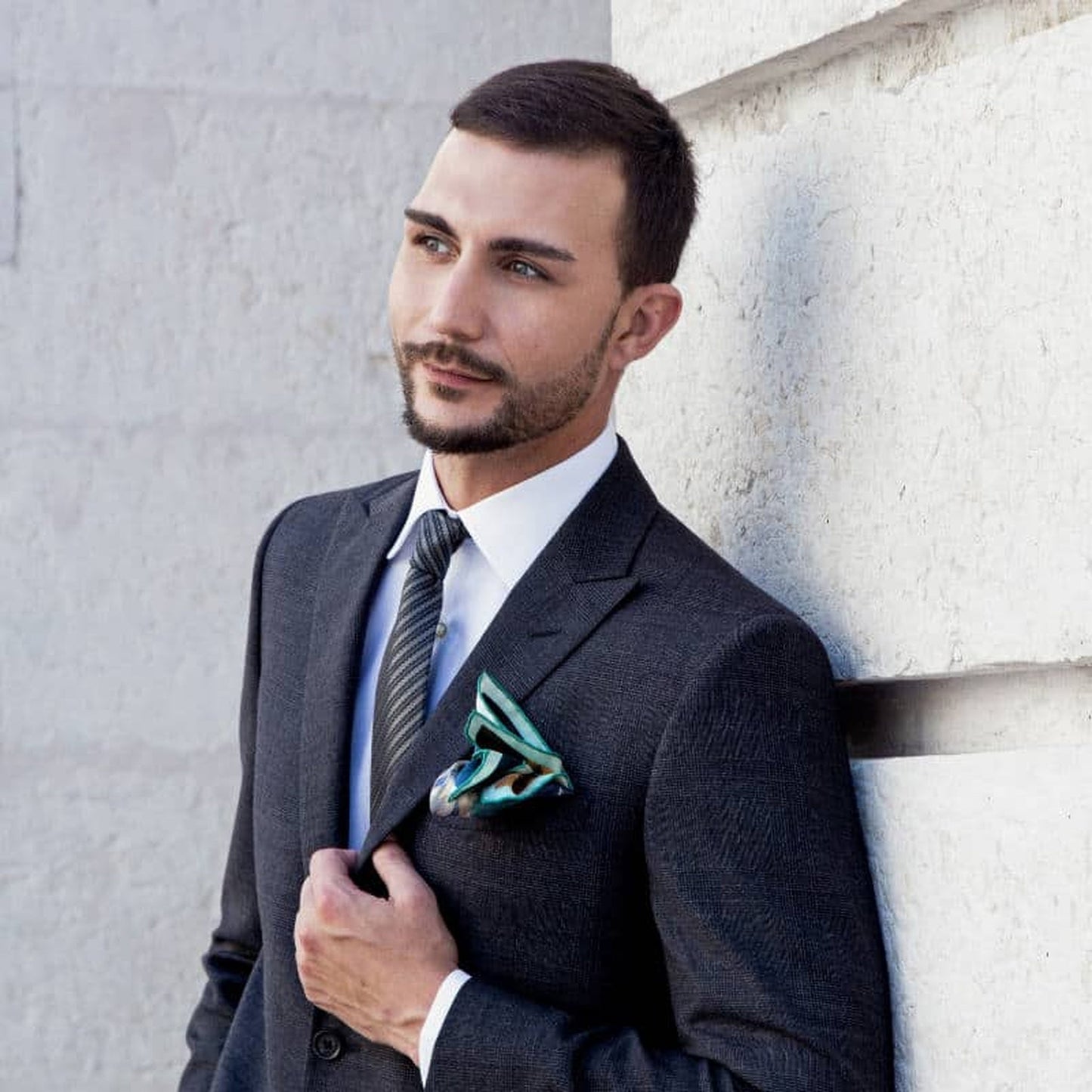 Victory At Last Silk Pocket Square Medium