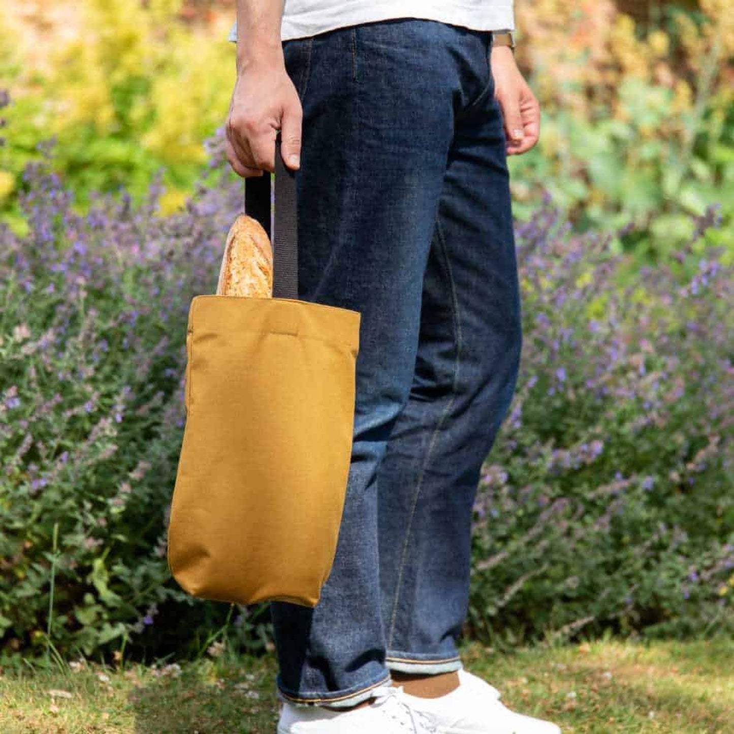 Waxed Cotton Wine Bag