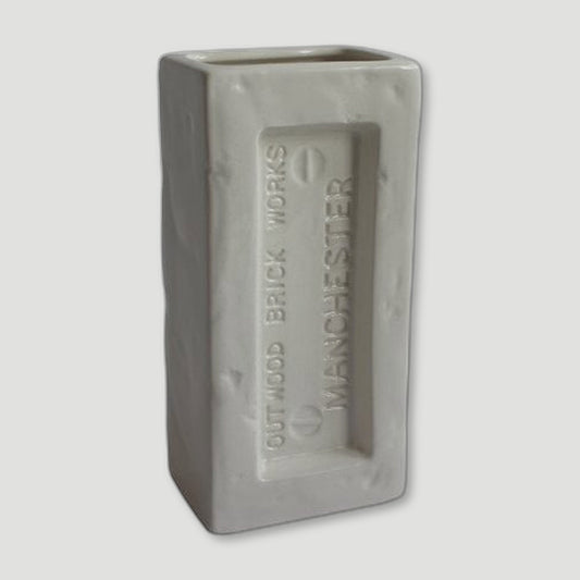 White Manchester Brick Vase