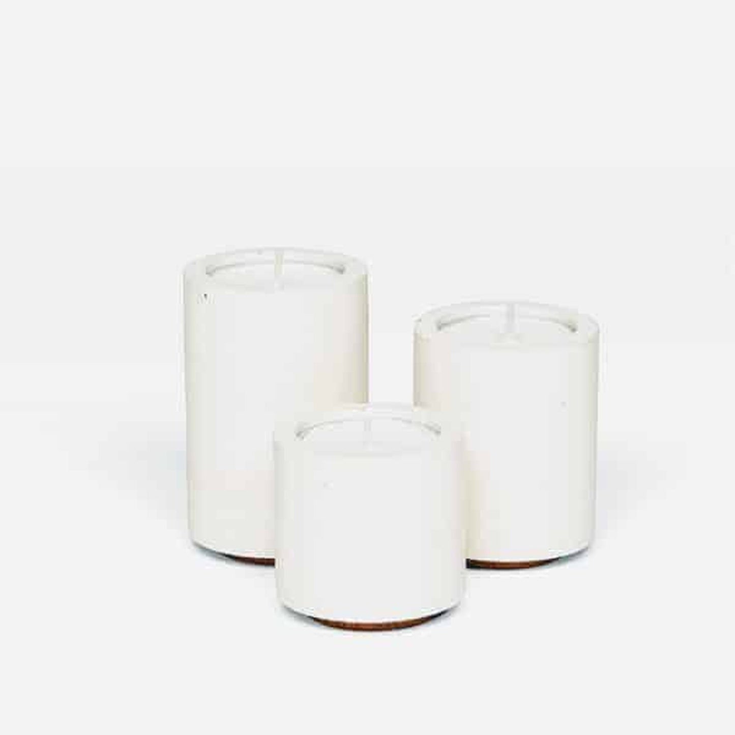 White Tea Light Trio