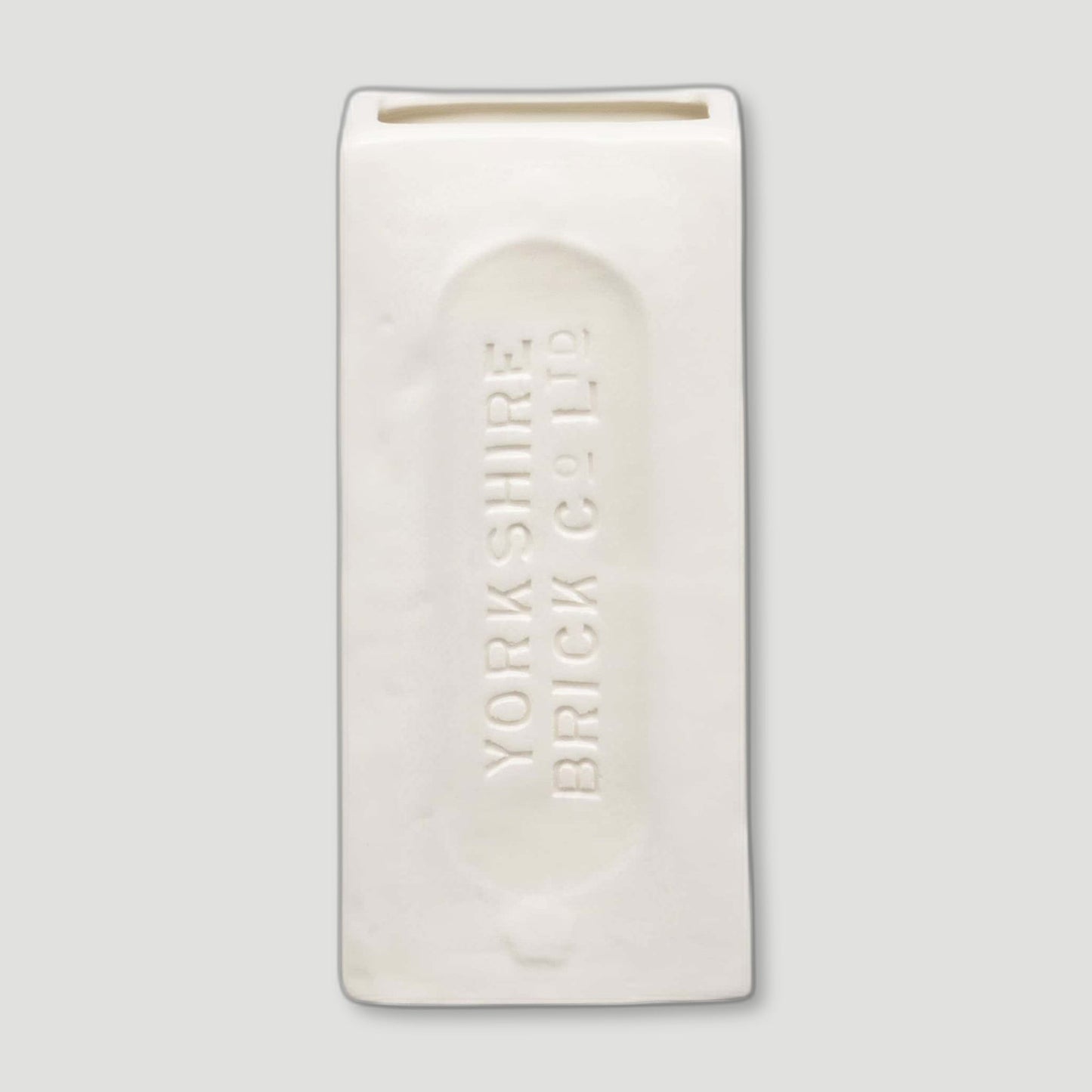 White Yorkshire Brick Vase