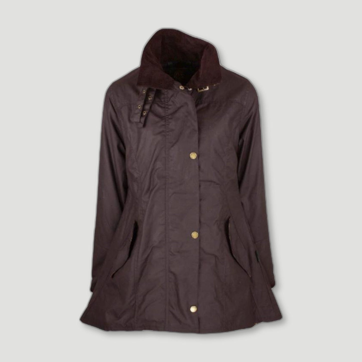 Women's Olivia Waxed Jacket - Brown from Oxford Blue - British Made Waxed Jackets