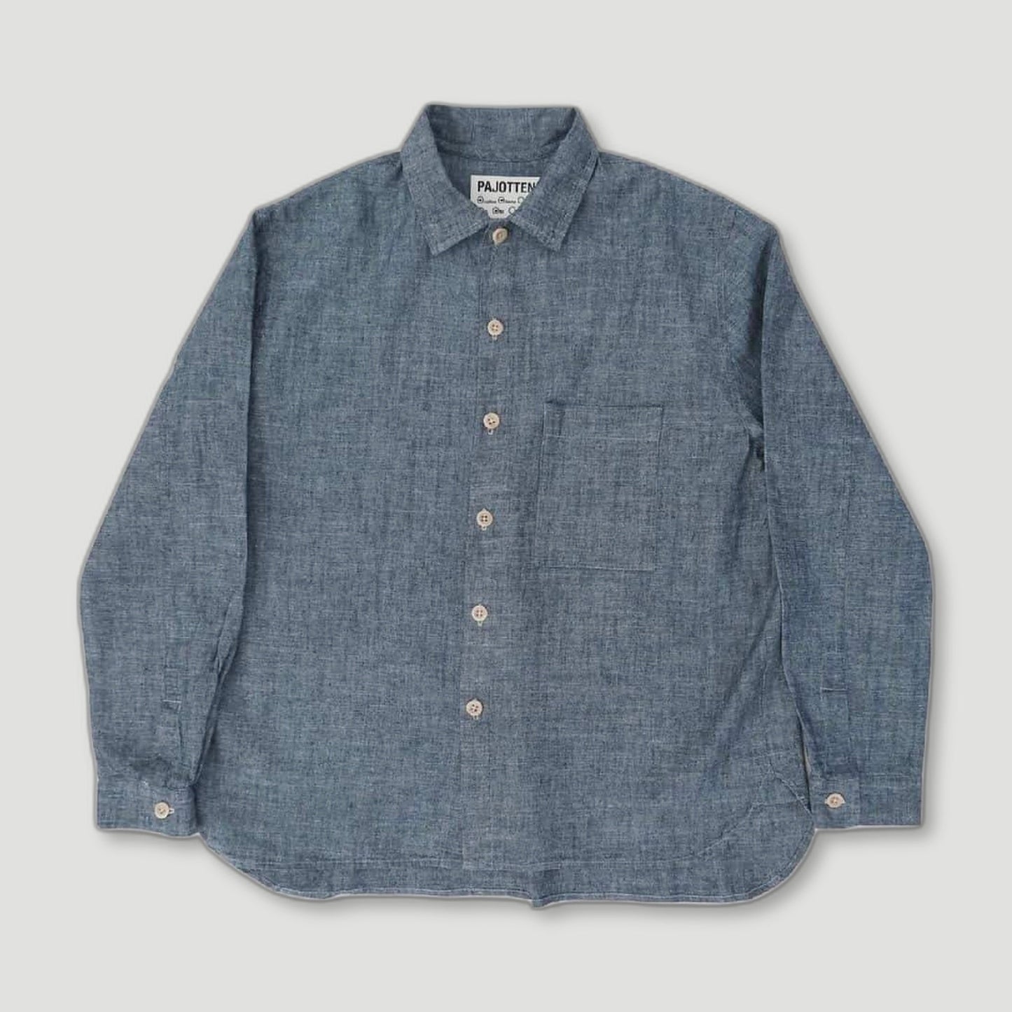 Workers shirt - cotton/hemp - blue