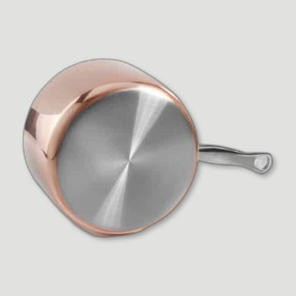 16cm Copper Induction Saucepan & Lid from Samuel Groves - British Made Cookware